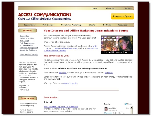 access communications home page
